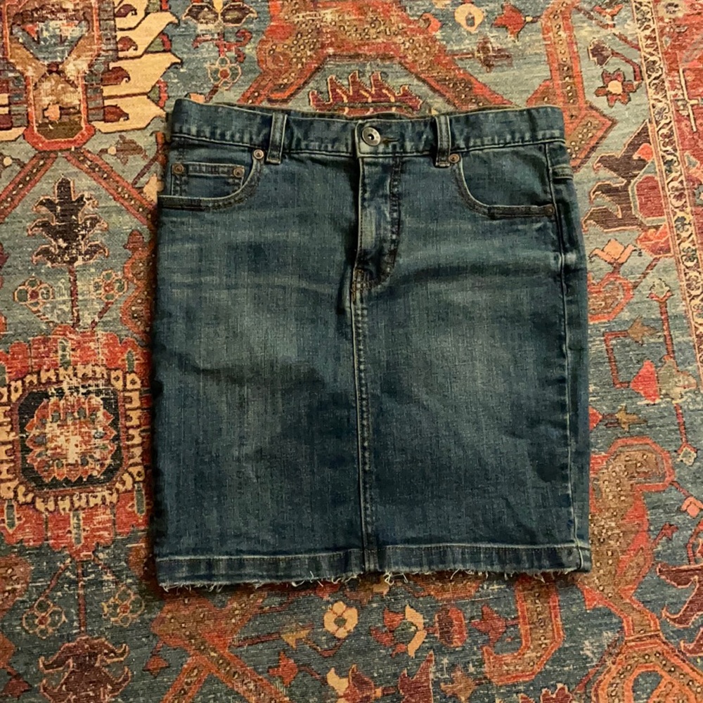 Free People Jean Skirt